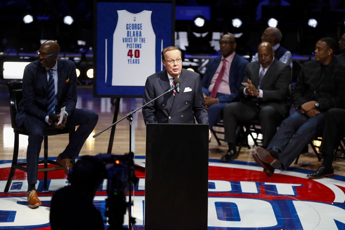 Happy Birthday to the legendary Pistons Play-By-Play Broadcaster George Blaha. 