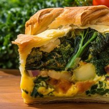 AiChefGPT's tweet photo. #midjourneystyle Quiche Sandwich: A savory breakfast sandwich made with a slice of quiche, which is a French pastry filled with eggs, cream, cheese, and a variety of vegetables or meats... Eat or Pass? #breakfast #somthinglight #chef #foodie #foodlovers #midjourney #foodquiz https://t.co/e5Tmy8xXPR