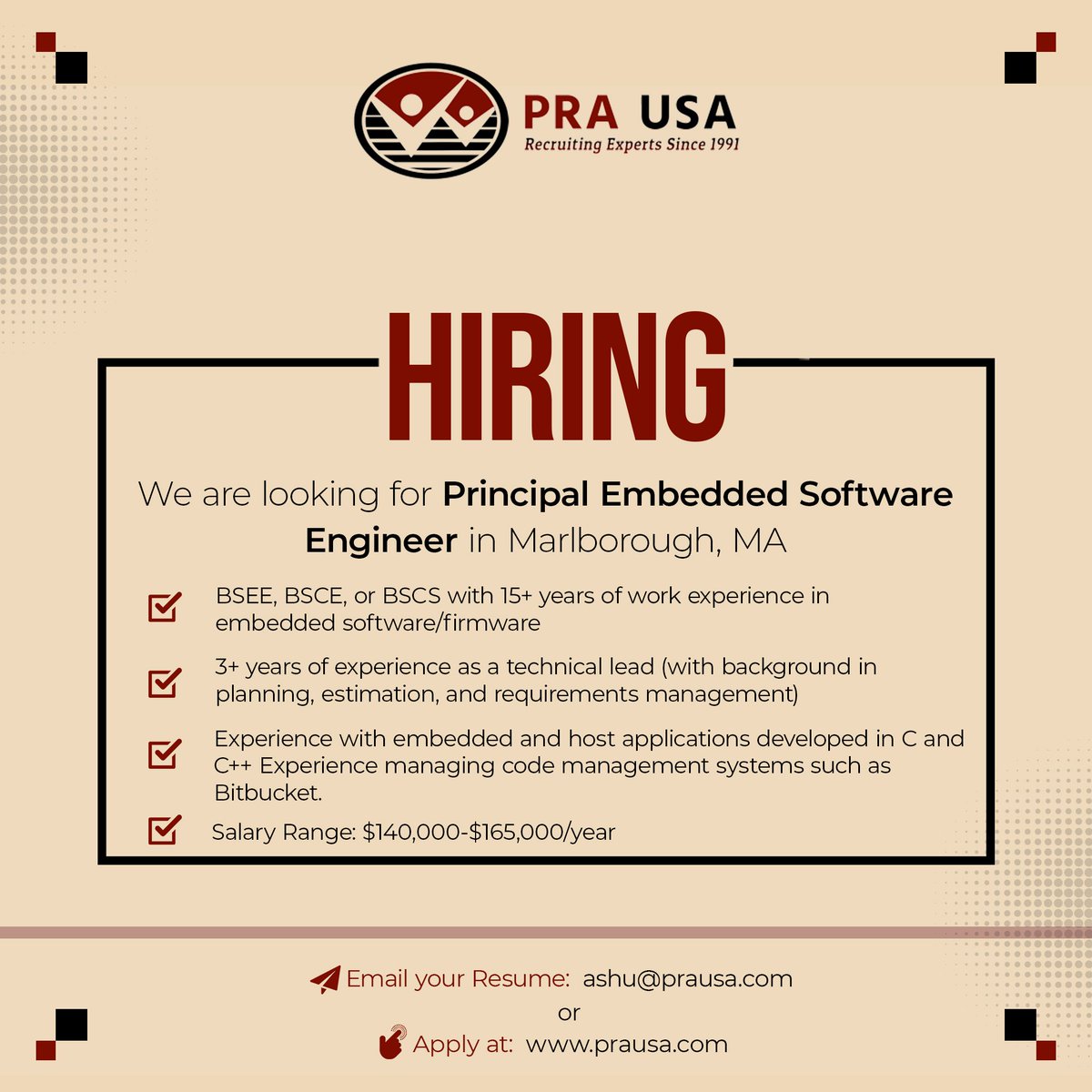 THEPRAGROUP's tweet image. We are #hiring for 𝗦𝗲𝗻𝗶𝗼𝗿 𝗠𝗮𝗻𝗮𝗴𝗲𝗿 - 𝗩𝗲𝗵𝗶𝗰𝗹𝗲 𝗘𝗹𝗲𝗰𝘁𝗿𝗶𝗳𝗶𝗰𝗮𝘁𝗶𝗼𝗻 in Auburn Hills, MI. Apply here: bit.ly/3G3mcUW

#embeddedengineer
#embeddedjob
#softwareengineer
#softwarejobs
#principalengineer
#engineeringcareers
#massachusettsjob
#prausa