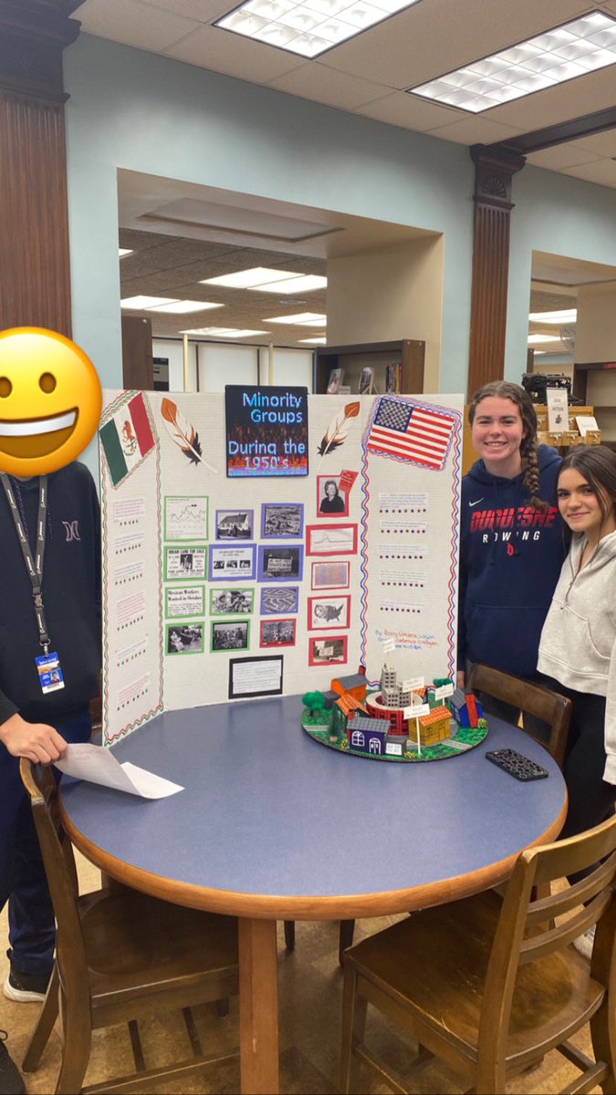 The 1950s culture project was a HUGE success in the Honors US2 period 2 class! Amazing effort! So proud of them! More pictures to come! <a href="/HHS_Principal22/">Kevin Pfister - HHS Principal</a> <a href="/rspirito11/">Dr. Richard A. Spirito</a> <a href="/AshleySmithEd/">Ashley Smith</a> #gobears!