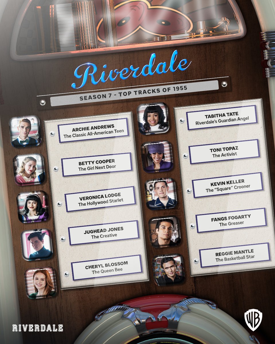 warnerbrostv's tweet photo. Time for a fresh start in 1955. #Riverdale Season 7 premieres TONIGHT on @TheCW at 9/8c. #NowLeavingRiverdale https://t.co/oYoJIOdZQH