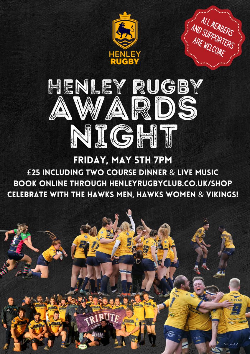 Henley Hawks Rugby on Twitter "Awards night coming at you... 💥"