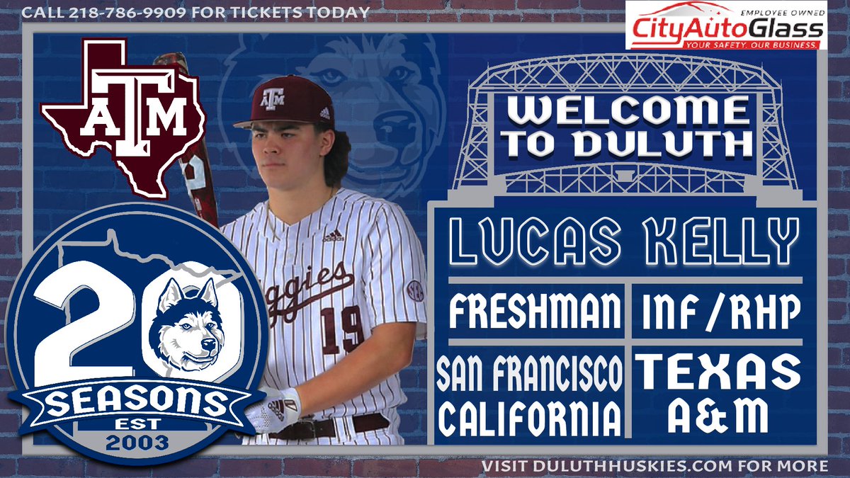 DuluthHuskies's tweet photo. ROSTER ANNOUNCEMENT:
Presented by @CityAutoGlass
The Huskies sign @AggieBaseball teammates. Fans, meet Lucas Kelly and Kasen Wells! Click the link to read more! #RollSkies #RaiseHowl
https://t.co/A7tdN2D09r https://t.co/vyy647jhxw