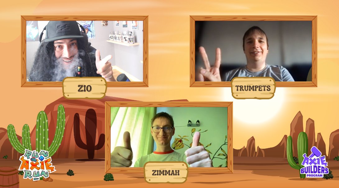 zioaxie's tweet photo. Just had an amazing chat with the developers of @AxieRun and @BuildersAxie! 🔥

-Endless Runner 🏃
-Simple Controls
-Procedural Maps
-Lighthearted &amp; Nostalgic Art Style ✨

Can't wait to see what's in store for this exciting @AxieInfinity game! 
#AxieCreator https://t.co/mLD8yHOQXl