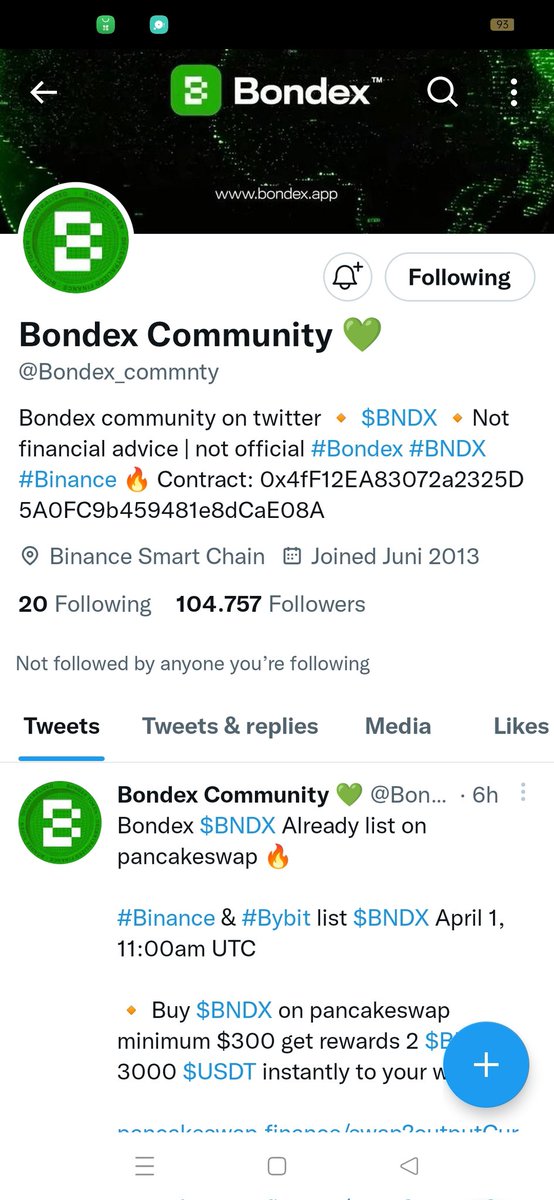 Agatha080218's tweet photo. @Bondex_commnty 0x8eb0eCeAC9f5234F44e7E4aB0F70eCEdd992A1Be https://t.co/050OyzWXrD