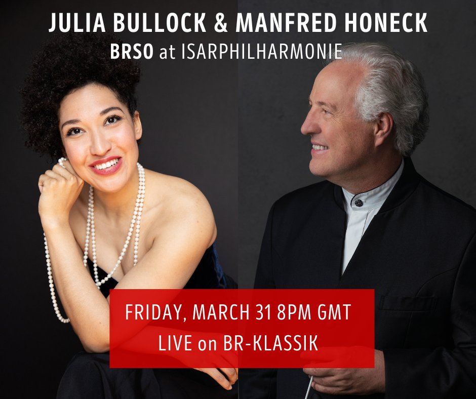 Performing live for the first time in Munich this week! It’s an honor to sing with @manfredhoneck and @BRSO here in München — a city where I not only spent most of my time during the pandemic, but a place I now call home. Stream the performance live at bit.ly/3TPyfLb.