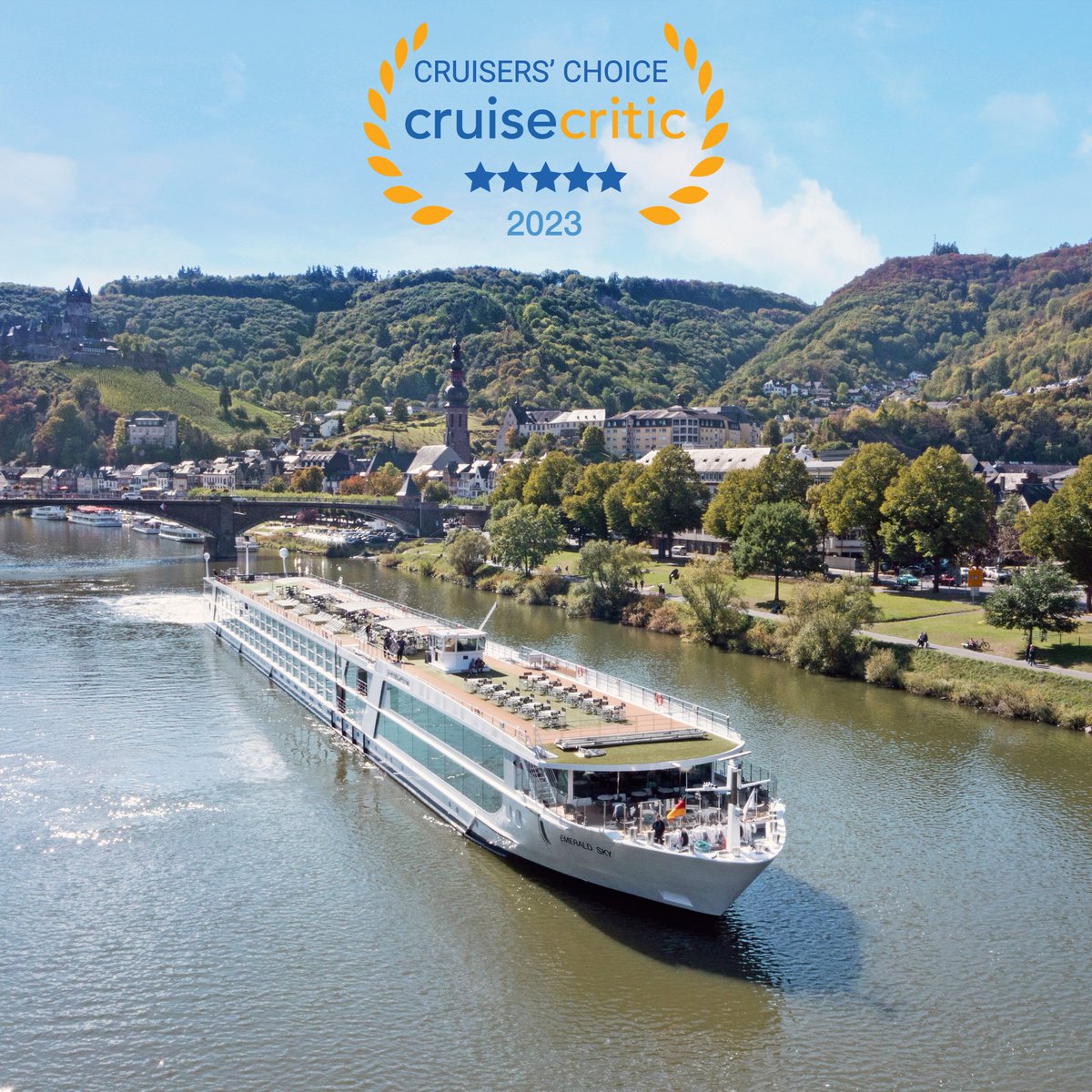 Emerald_Cruises's tweet image. Emerald Cruises is delighted to be voted as one of the 'Best River Cruises' in @CruiseCritic’s Cruiser’s Choice Awards. We want to thank all of our teams on board &amp;amp; in offices around the world for making this possible. Watch this space as there’s plenty more to come this year!