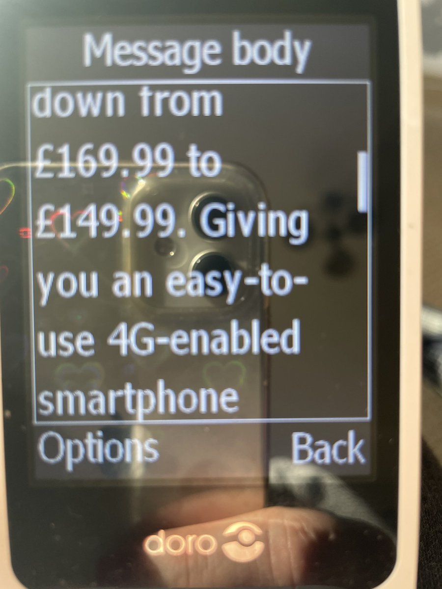 Well done to <a href="/EE/">EE</a> sending a message to my elderly mother offering a discount on a new phone for her. Been to the store, dialled 150 can’t get the offer there and nothing online or a link. Spoken to the team and they can’t do anything. False advertising much!!