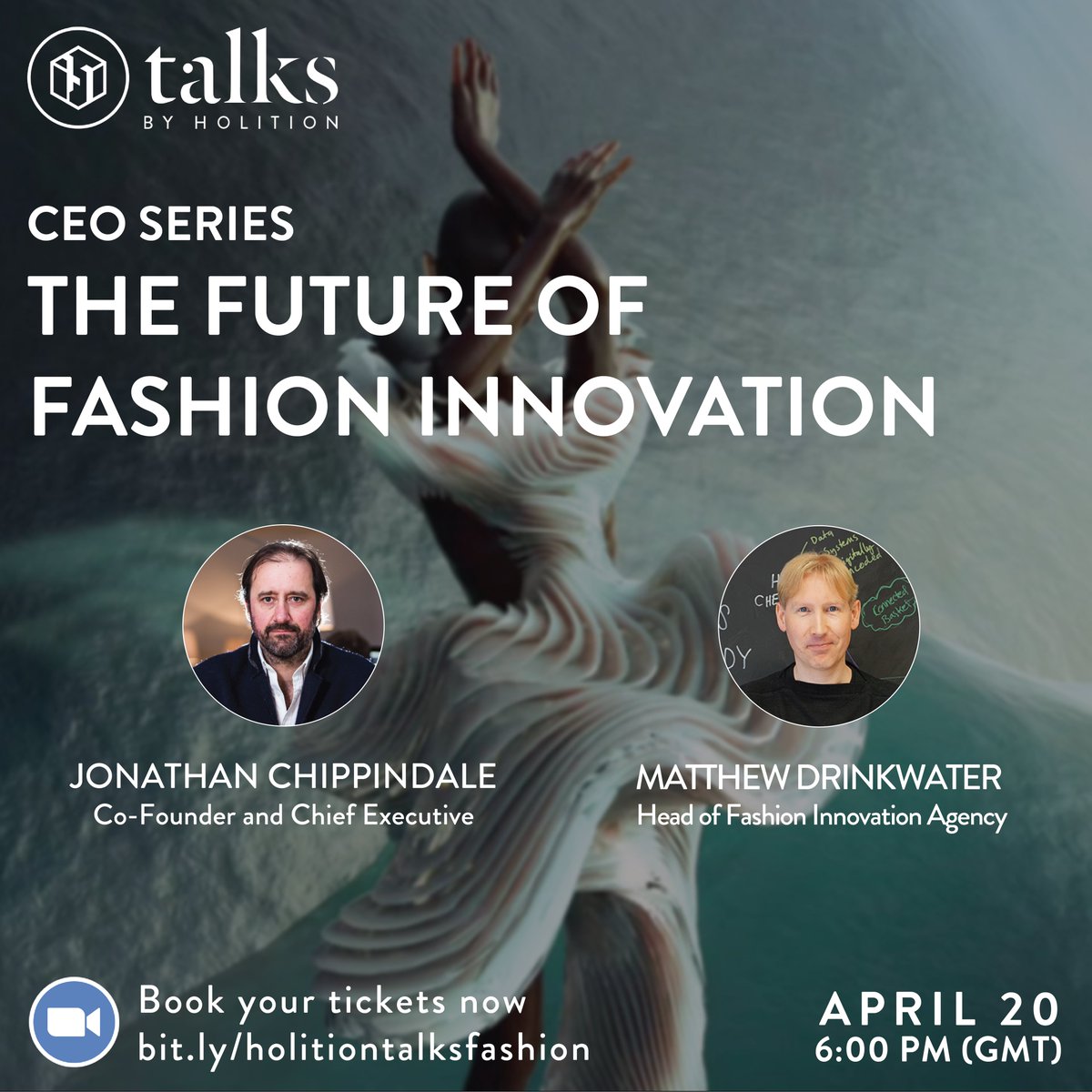 What does the future of fashion look like? Join us for our next Holition Talks CEO Series with Matthew Drinkwater, Head of Fashion Innovation Agency on April 20th at 6PM BST.

Tickets are free. Book yours here 👉🏻 bit.ly/holitiontalksf…

@matthewdrinkwater