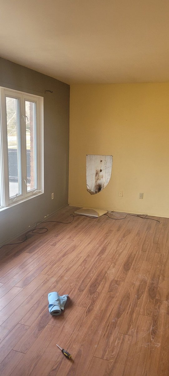 Some people are assholes.
They broke into the garage and cut a hole through the wall into living room and stole all my tools on the job im working on. If anyone finds a bunch of dewalt tools and  dewalt stacking box let me know in burgessville area