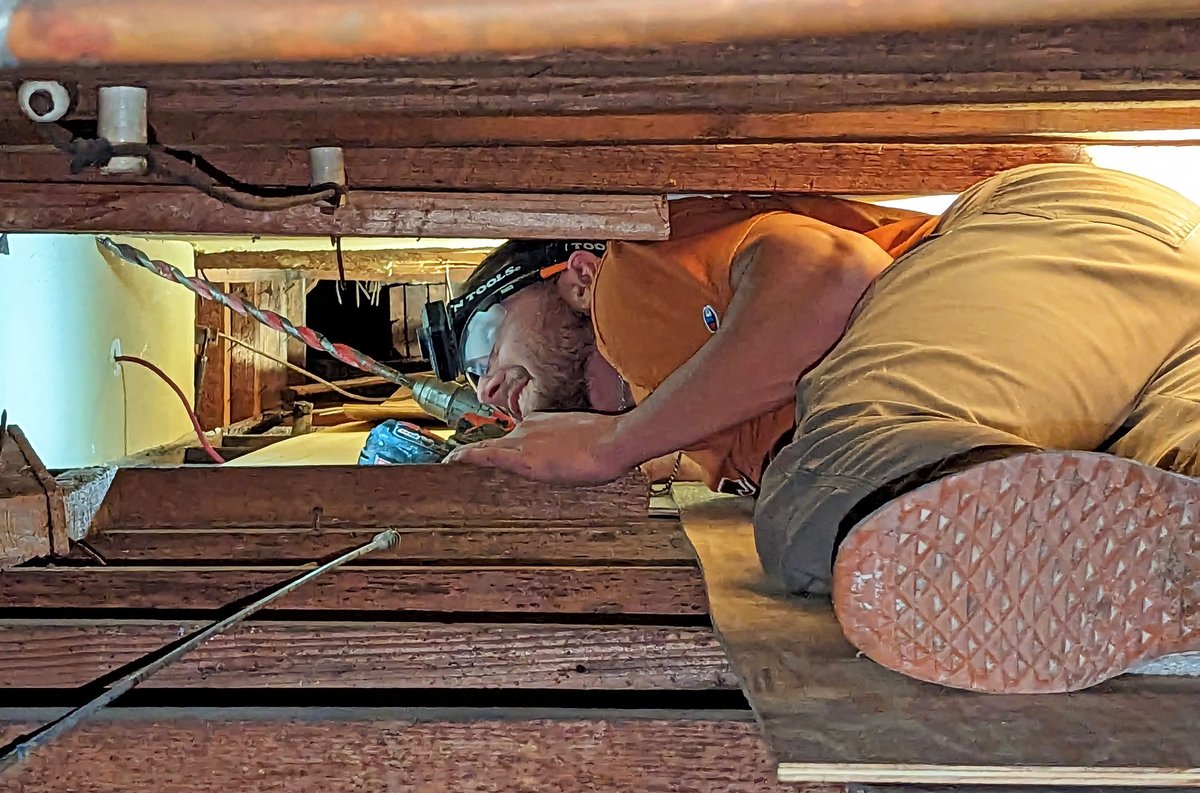 mcfaddinward's tweet photo. Week nine of the McFaddin-Ward House electrical upgrade saw the official start of electrical work on the first floor – the house’s most spacious level containing the home’s most elaborate rooms and ornate light fixtures. 

Read more: https://t.co/SiMIGaUir1 https://t.co/zwiKjVurhT