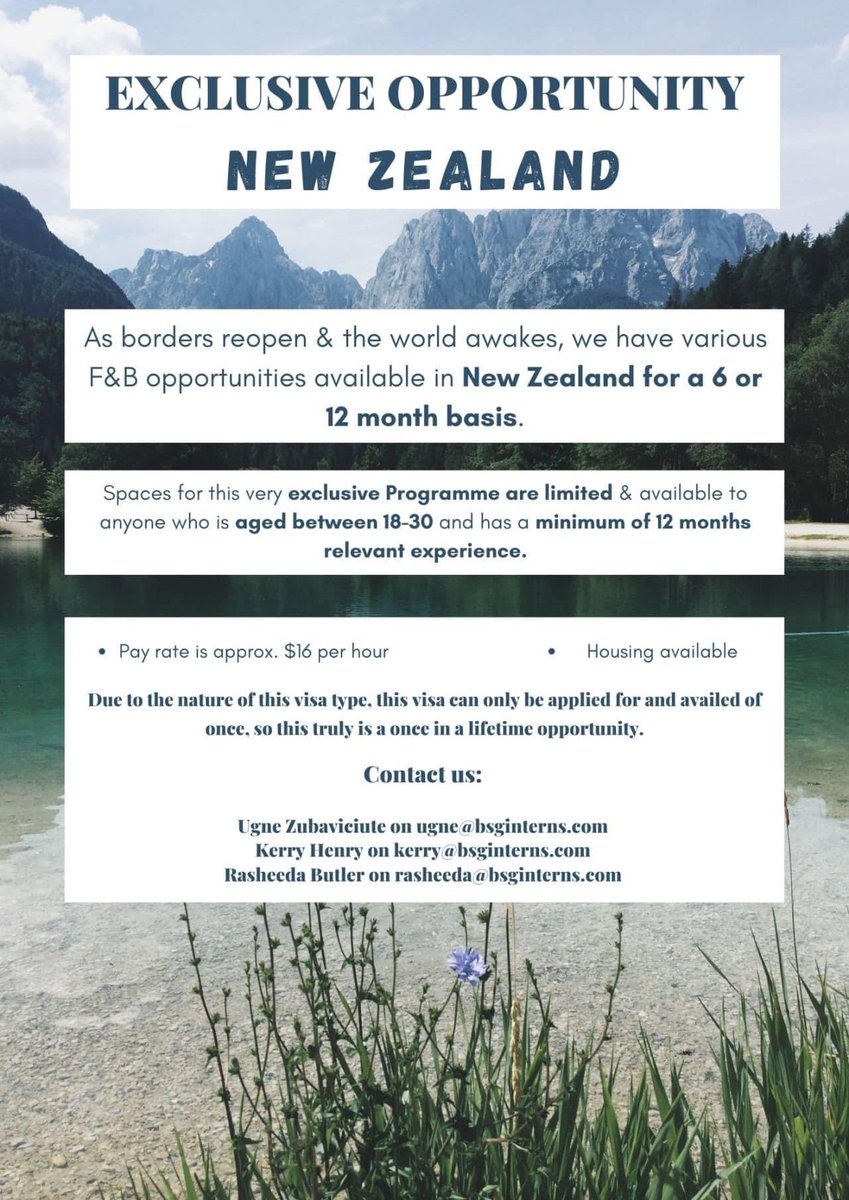 bsg_interns's tweet photo. USA and New Zealand opportunities still available! Send us a DM if you would like more information #internship #usa #NewZealand https://t.co/zNpV0FgO0X