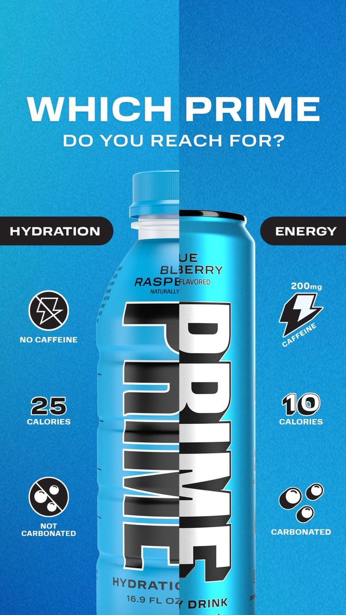 DrinkPrime on Twitter "Which PRIME do you reach for? 😏"