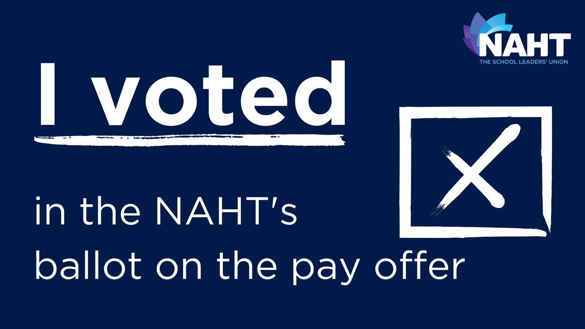NAHTnews's tweet photo. Already voted?

Let us and your fellow school leaders know with this Twitter picture! https://t.co/PfboAza7s4
