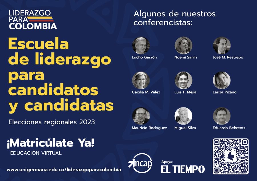 UniGermana's tweet photo. Escuela de Liderazgo para Colombia. Para candidatos y candidatas en las elecciones regionales de octubre 2023.
https://t.co/HtUvFxSAO7

Sé parte de UniGermana 🦁
PBX 601 518 7777
Whatsapp 320 851 5193

#liderazgo #colombia #formandose #construir #unidad https://t.co/bxqscF1pla