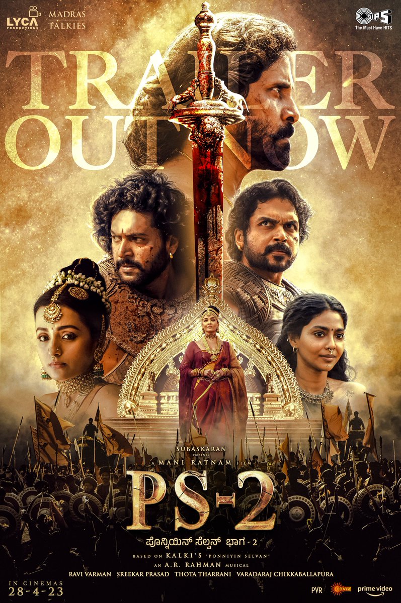 Madras Talkies (@madrastalkies_) on Twitter photo A world of glory, pride and history welcomes you back!
Here's the Trailer of #PS2
▶ youtube.com/watch?v=UphT5y…
#CholasAreBack
#PonniyinSelvan2 #PS2Trailer #ManiRatnam <a href="/arrahman/">A.R.Rahman</a> <a href="/LycaProductions/">Lyca Productions</a> @Tipsofficial <a href="/tipsmusicsouth/">TipsMusicSouth</a> <a href="/IMAX/">IMAX</a> @primevideoIN <a href="/chiyaan/">Vikram</a> <a href="/actor_jayamravi/">Ravi Moham</a> A world of glory, pride and history welcomes you back!
Here's the Trailer of #PS2
▶ youtube.com/watch?v=UphT5y…
#CholasAreBack
#PonniyinSelvan2 #PS2Trailer #ManiRatnam <a href="/arrahman/">A.R.Rahman</a> <a href="/LycaProductions/">Lyca Productions</a> @Tipsofficial <a href="/tipsmusicsouth/">TipsMusicSouth</a> <a href="/IMAX/">IMAX</a> @primevideoIN <a href="/chiyaan/">Vikram</a> <a href="/actor_jayamravi/">Ravi Moham</a>