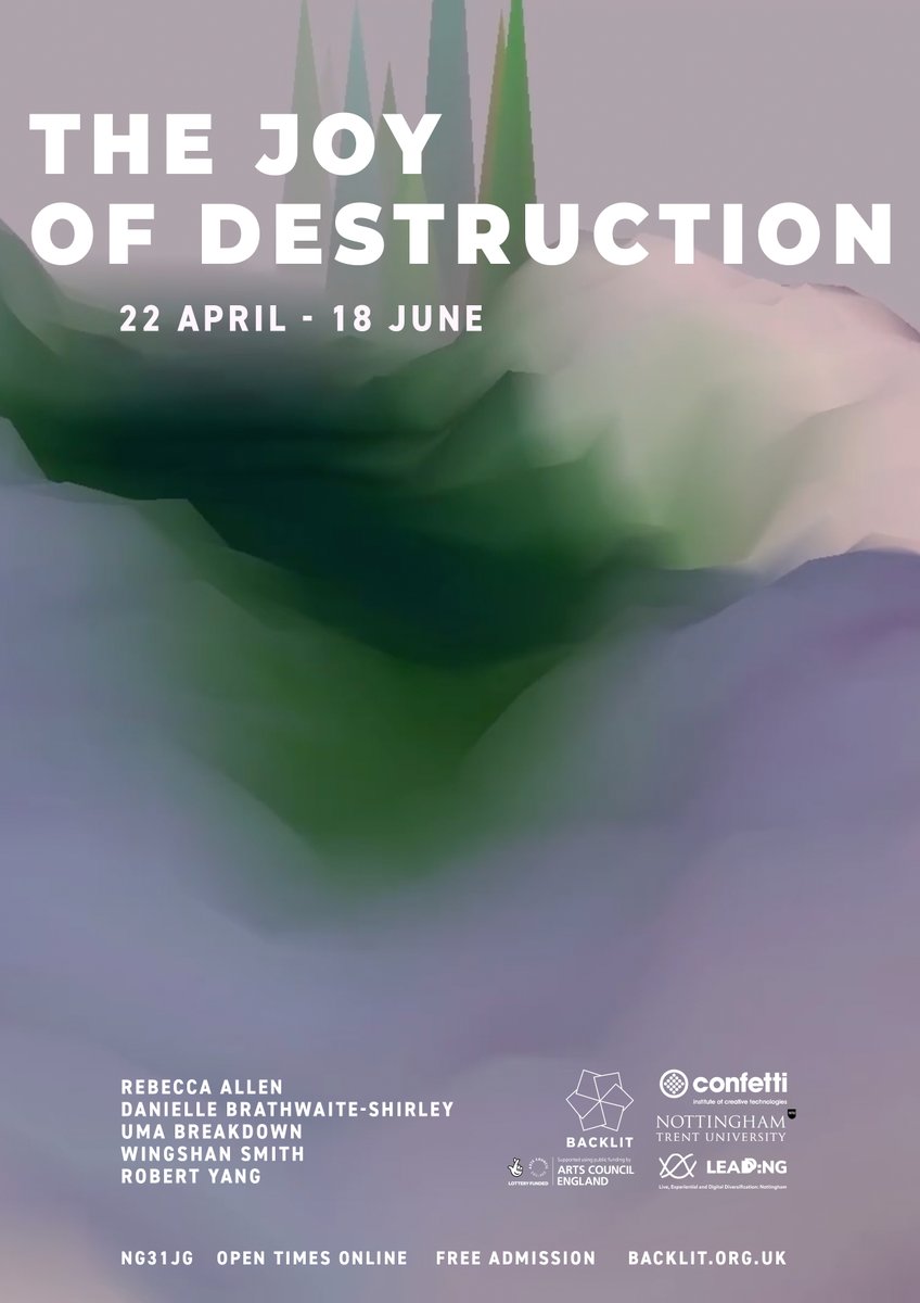 BACKLIT is delighted to present The Joy of Destruction, an exhibition exploring disruptions of oppressive power systems in gaming, world-building and simulation. The exhibition showcases avant-garde and Queer art practices and platforms work by national, and international artists