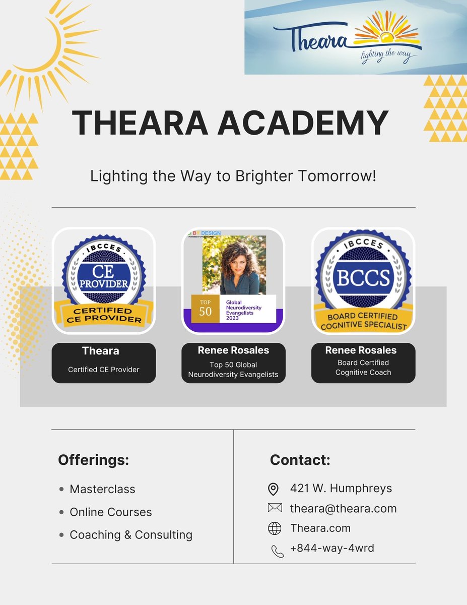 Renee is a passionate educator, advocate, and transformational leader with a mission to empower others. Her interest in neurodiversity and ADHD led her to develop effective coping skills that she now shares through coaching and consulting. 
 #theara #thearaway #thearaacademy