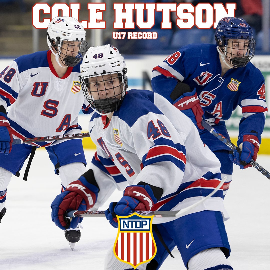 USA Hockey’s NTDP on Twitter "A new ️⃣1️⃣ Cole Hutson now sits atop