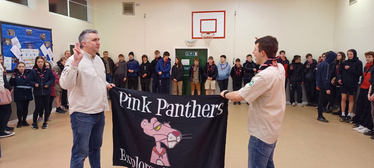 PinkPanthersESU's tweet photo. We also got to invest more than 10 new Explorers! https://t.co/1ZuKXAi8DE