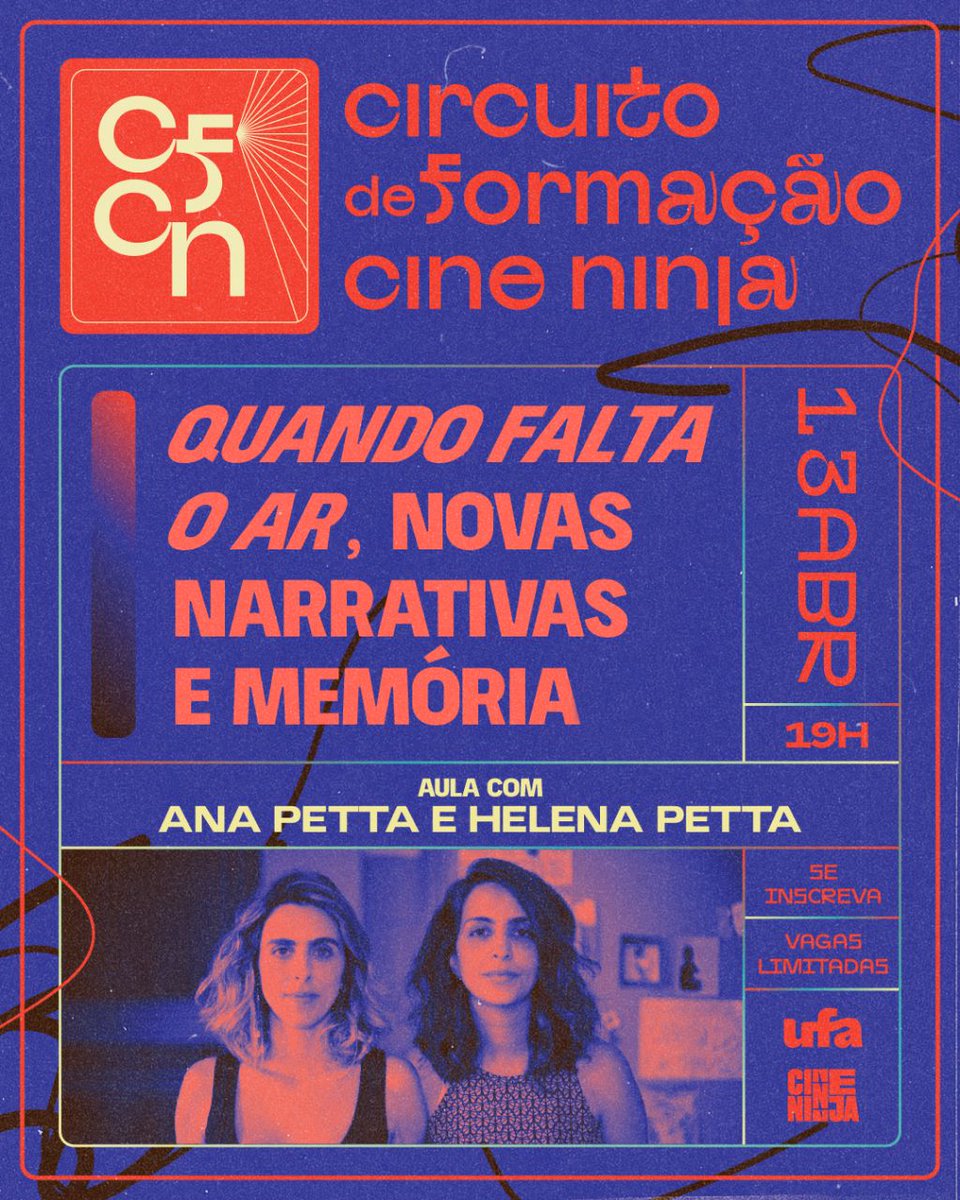 NinjaCine's tweet photo. Se inscreva no Circuito de formação Cine NINJA!
https://t.co/U81M9GqskS https://t.co/6JoxKEJ4Oy