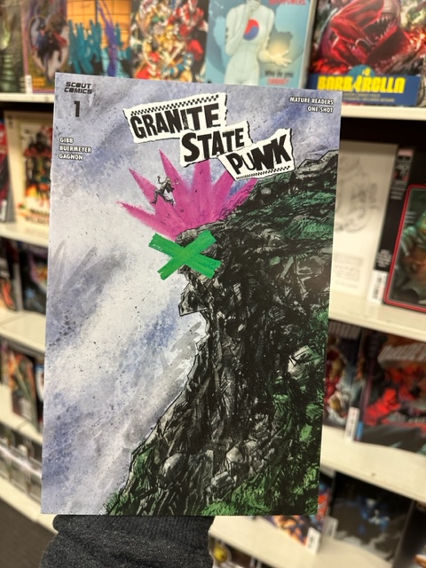 Don't miss @ScoutComics GRANITE STATE PUNK #1 from Rochester home town hero @jesterlou ! He, @jayboy495 & @polywags86 deliver a killer horror tale that takes place right here in our own backyard! This book is red hot & flying out here like crazy! Don't miss it!