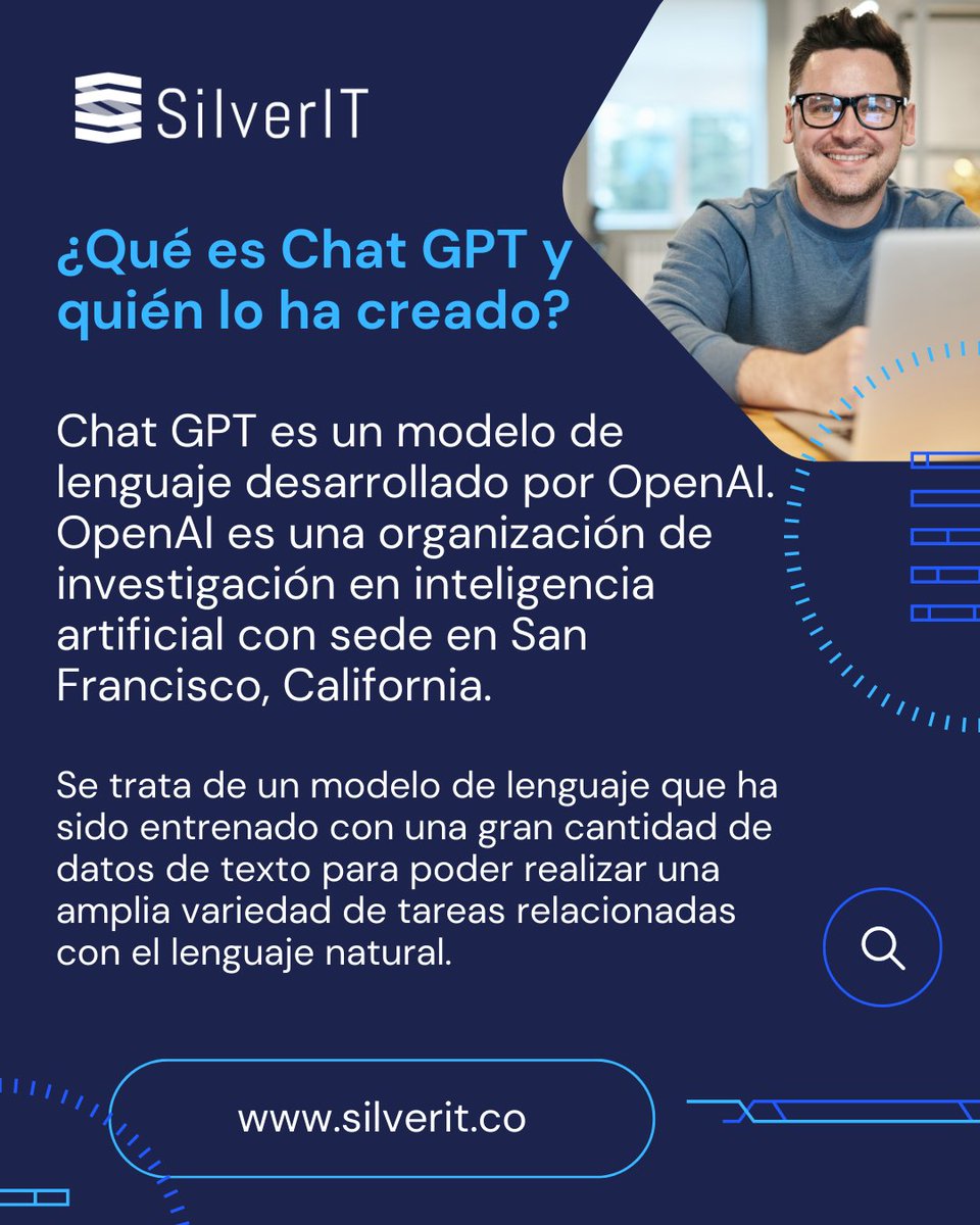 SilverIT_'s tweet photo. Que es Chat GPT ?
cuéntanos si ya lo conocías o si lo has usado 👨💻
#diseodesoftware #diseñadorweb #sofware #desarrollodesoftware #silverit #ChatGPT https://t.co/ieZOU47nXv