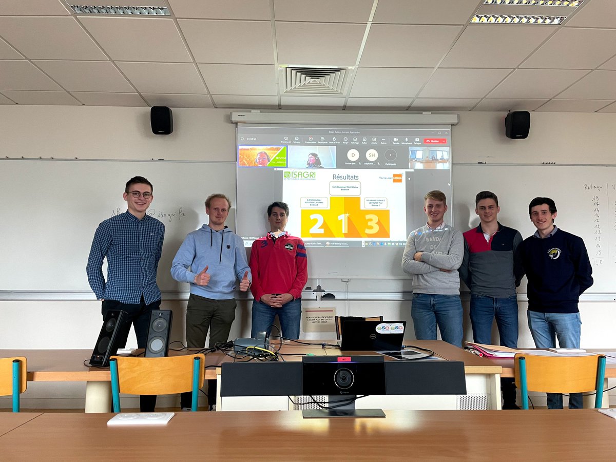 Fin du #ChallengeCommercial des #Agricadre #Promo32 en partenariat avec <a href="/IsagriFrance/">ISAGRI France</a> <a href="/LamarqueElsa/">Lamarque Elsa</a> 
Sur le podium 🥇, la #Normandie en force! Merci à tous les agriculteurs qui ont reçu les binômes sur leur ferme ou dans leur champ 🚜👨🏼‍💻👨🏼‍🌾🌦️💹