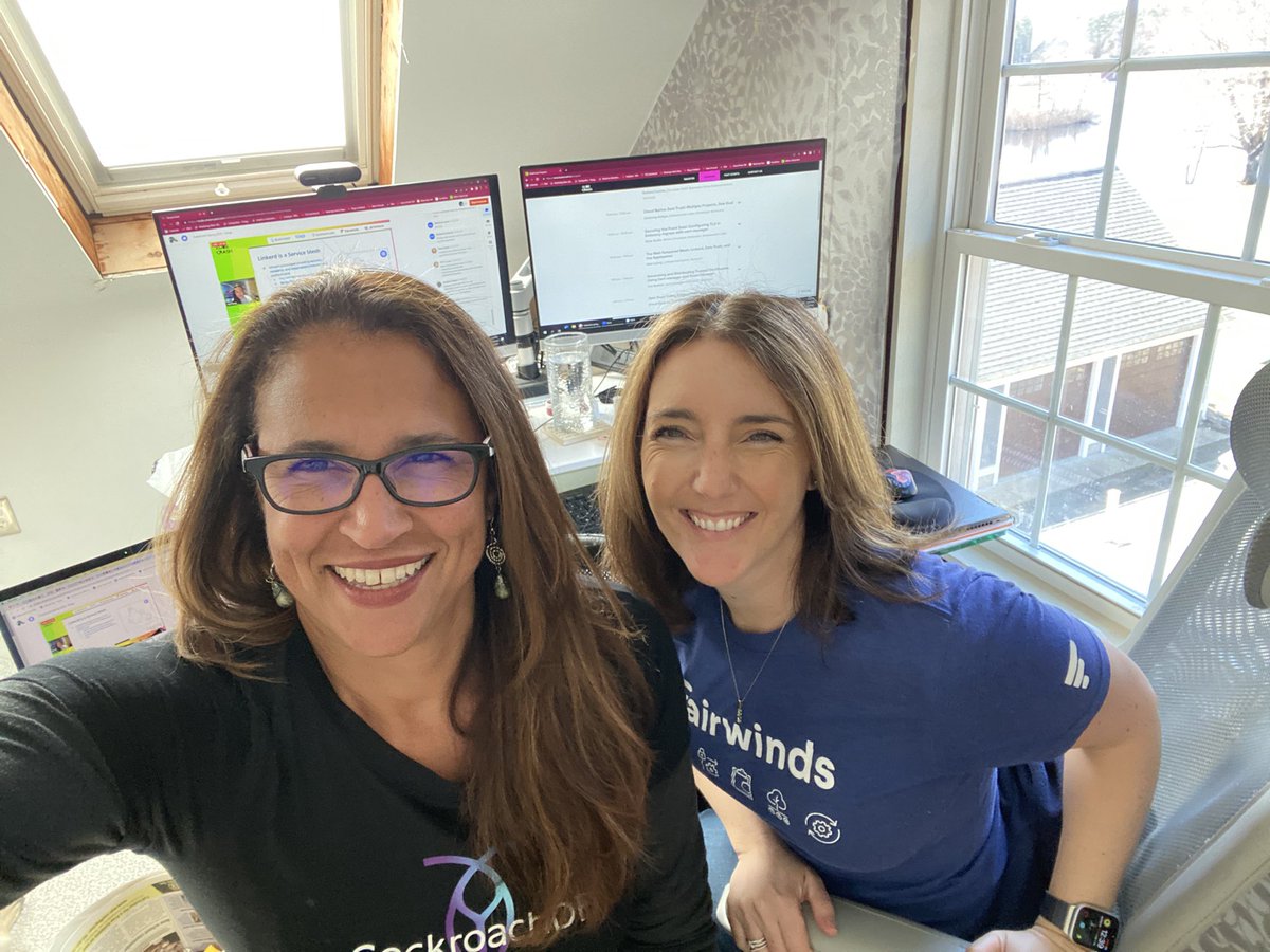 SWDevAngel's tweet photo. Back stage pass to @KubeCrash Day 1 - Zero Trust Day! Having so much fun hosting with the amazing @daniellemcook ! See you all tomorrow for #Innovation Day! https://t.co/bifVRuBX8l 💖🧡💛💚 https://t.co/gJ28OTd8VL