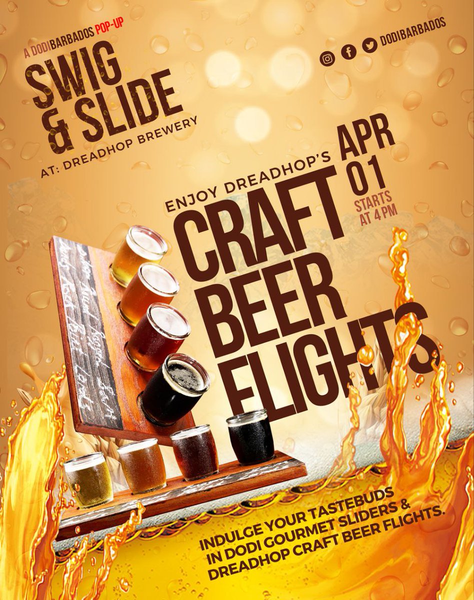 Choose your s̶e̶a̶t̶i̶n̶g̶ ̶ beer arrangement at Swig &amp; Slide 

April 1st,2023 
Dreadhop Brewery
Gibbons, Ch Ch

#dodibarbados #dodidining #poboymeats #poboydishes #dreadhopbrewery #dreadhoptaproom #dreadhopbrewing