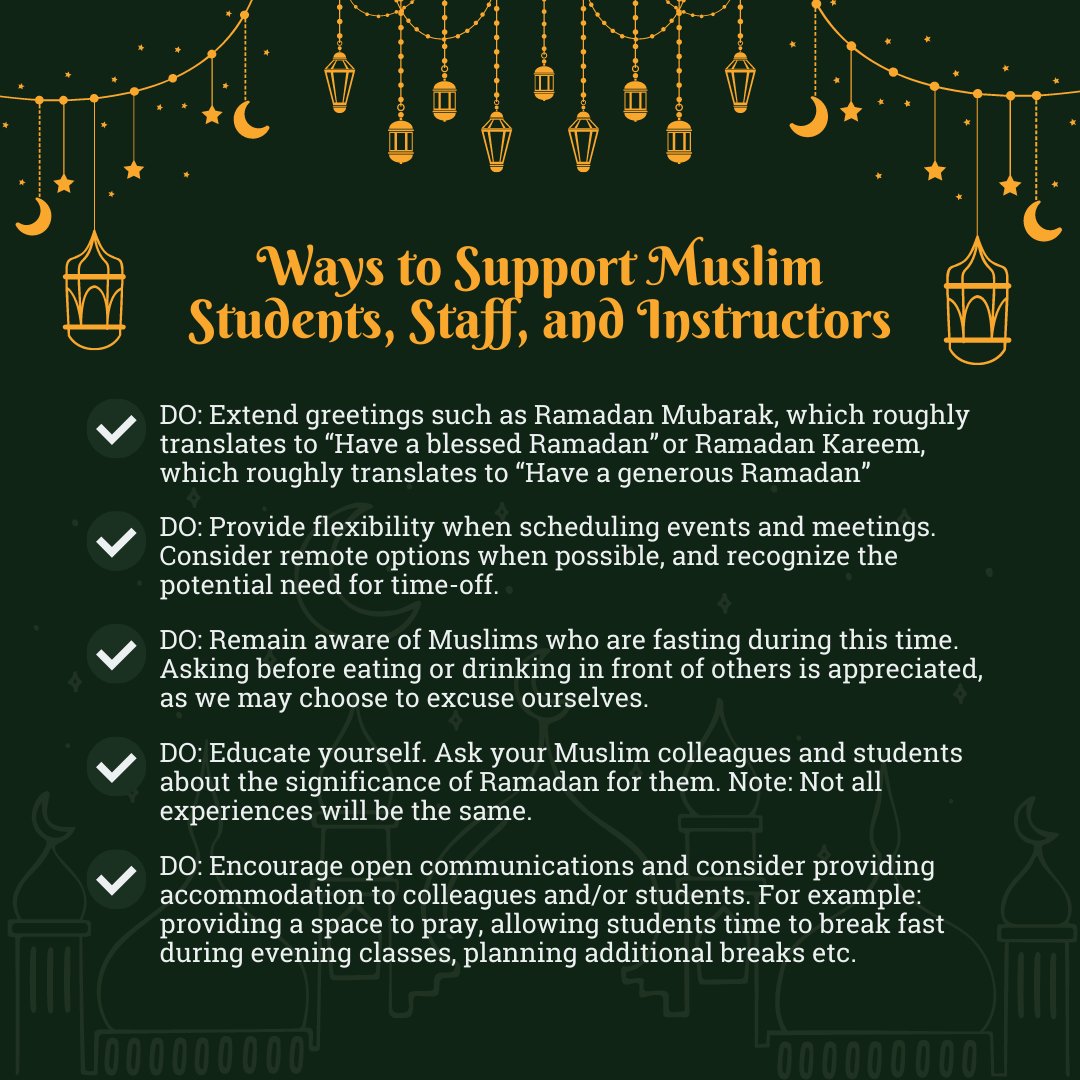Ramadan Mubarak from the #UAlberta Faculty of Education!