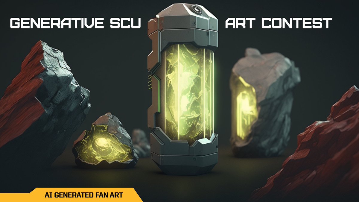 « SCU AI Art Contest »

Showcase your prompting skills using generative art tools like Midjourney to create unique SCU art, as shown in this example. 

To Enter
〉Complete the mission on go.shrapnel.com/missions

Prizes
〉Polygon SCUs
〉AVAX T1 WLs

Ends: Tue 4/4