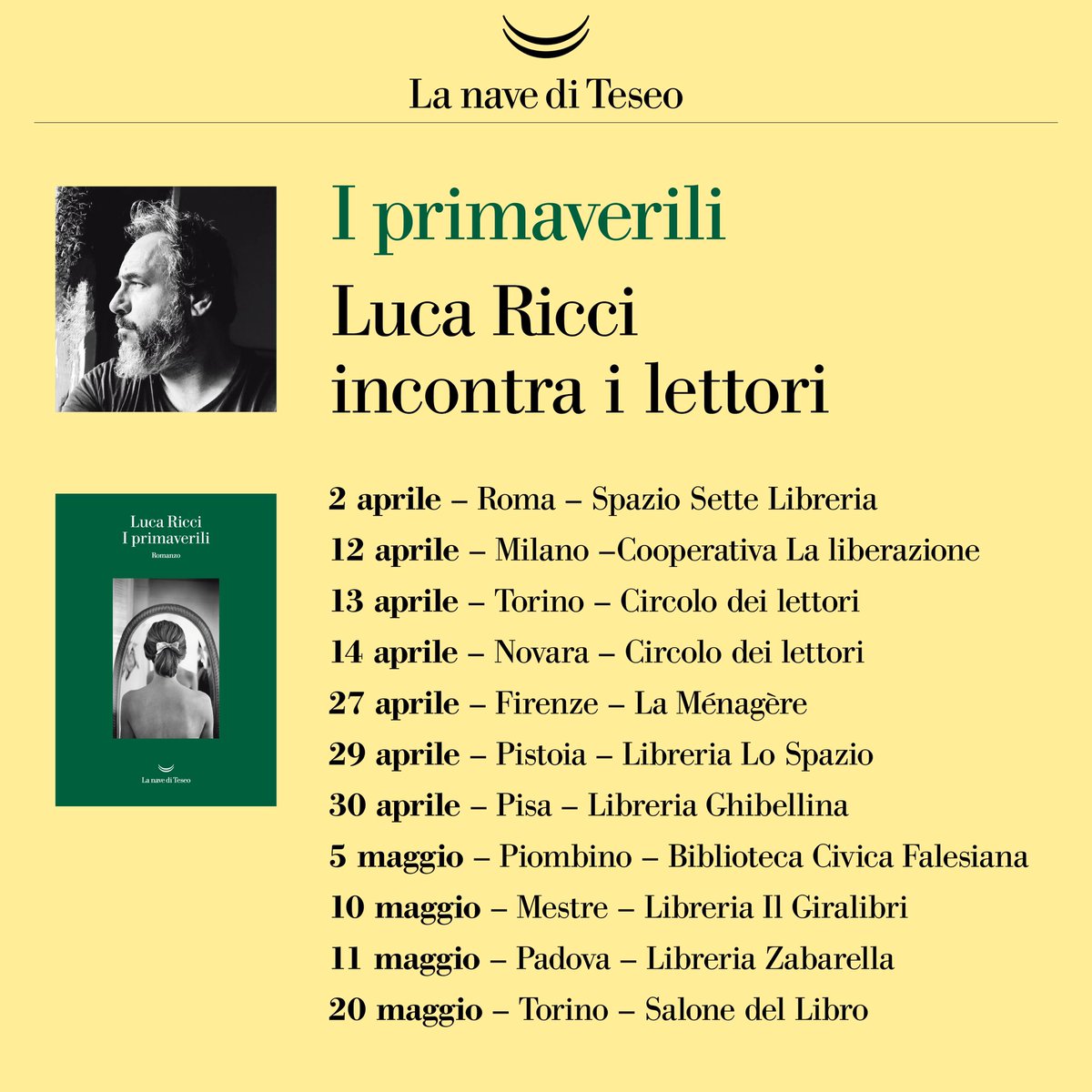 Ci vediamo dal vivo? 🚀
(Queste le prime date) #iprimaverili 🌺