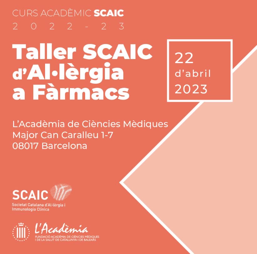 📣Recorda!! #TallerSCAIC23 elproper2️⃣2️⃣d’abril. Tractarem les #SCAR amb experts ponents.T’HO PERDRÀS?🤗 <a href="/borobia_am/">Alberto M. Borobia</a> Dra Cabañas Dra. Pascal Dr García-Patos <a href="/SEAIC_Alergia/">SEAIC</a> <a href="/scaic_cat/">SCAIC</a> <a href="/DianaR_GarnicaV/">Diana  Garnica</a> <a href="/Gus_JMMolina/">Gustavo J. Molina^2</a> <a href="/oesteso21/">olga Esteso Hontoria</a> <a href="/paularibo/">Dra. Paula Ribó</a> <a href="/MRuedaDoc/">Maria Rueda</a> <a href="/vickycardona/">𝒗𝒊𝒄𝒕𝒐𝒓𝒊𝒂</a> <a href="/NoraHA79/">Nora Hernández</a> <a href="/Mrmagodu/">Manuel Gómez Duque</a>
