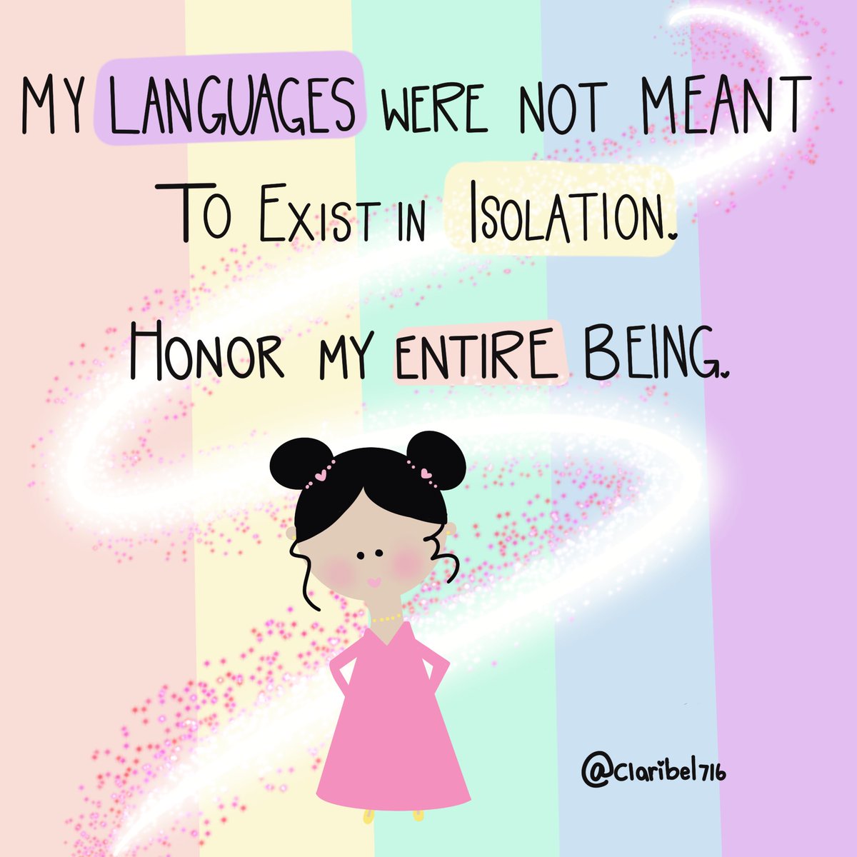 Honor my entire being #bilingualeducation #education