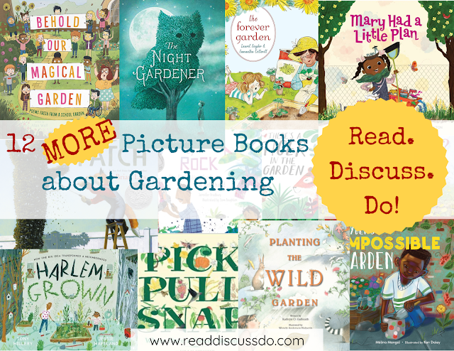 ReadDiscussDo's tweet photo. Spring time is great for gardens, or at least books about gardens! Check out this list of 12 MORE Picture Books About Gardening, plus some #ReadDiscussDo discussion and activity ideas. #Kidlit #Storytimeidea #readingwithkids #springishere https://t.co/YjMYNQT5fo https://t.co/4n8SziYG8r