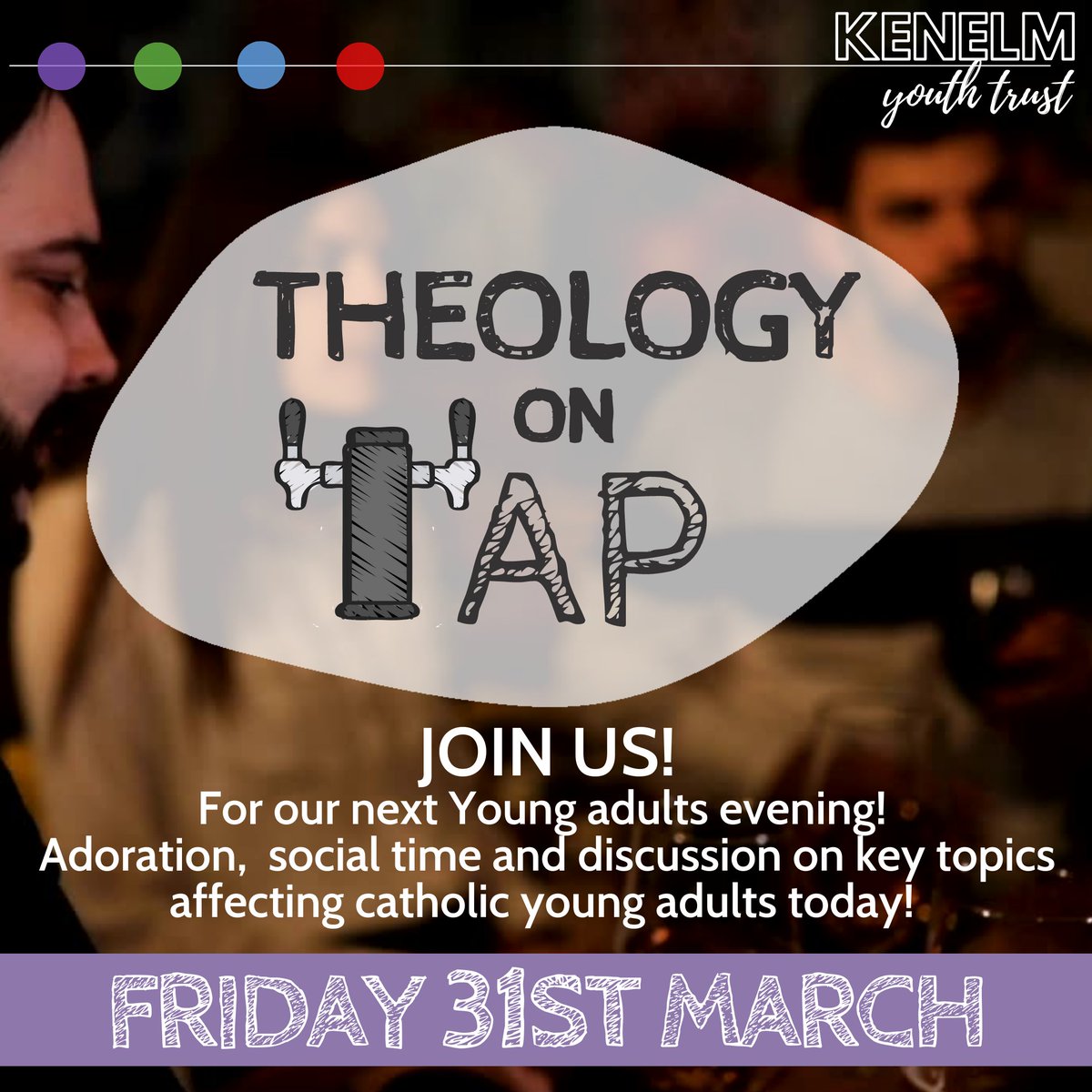 thekenelmyt's tweet photo. YOU ARE INVITED! Anyone aged 18 + to join us this Friday @ Sacred Heart Church, Aston at 6:45pm!
Adoration followed by social time &amp; discussion in the social club next door! The topic is 'faith &amp; routine'. See you there :)
For more info: https://t.co/w9s0SQ496g https://t.co/zZdPvsjruu