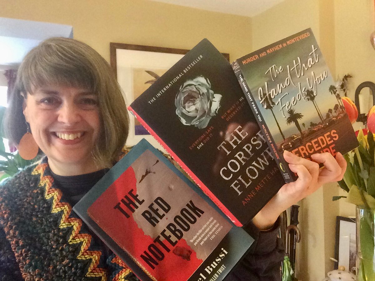 Join Liz Robinson as she shares three translated crime novels. The Corpse Flower @hancock_mette @swiftpress The Red Notebook @michelbussi @orionbooks The Hand that Feeds You @mujerequivocada @bitterlemonpub Watch here for free #LRLitFest! lovereadinglitfest.com/our-events/fes…