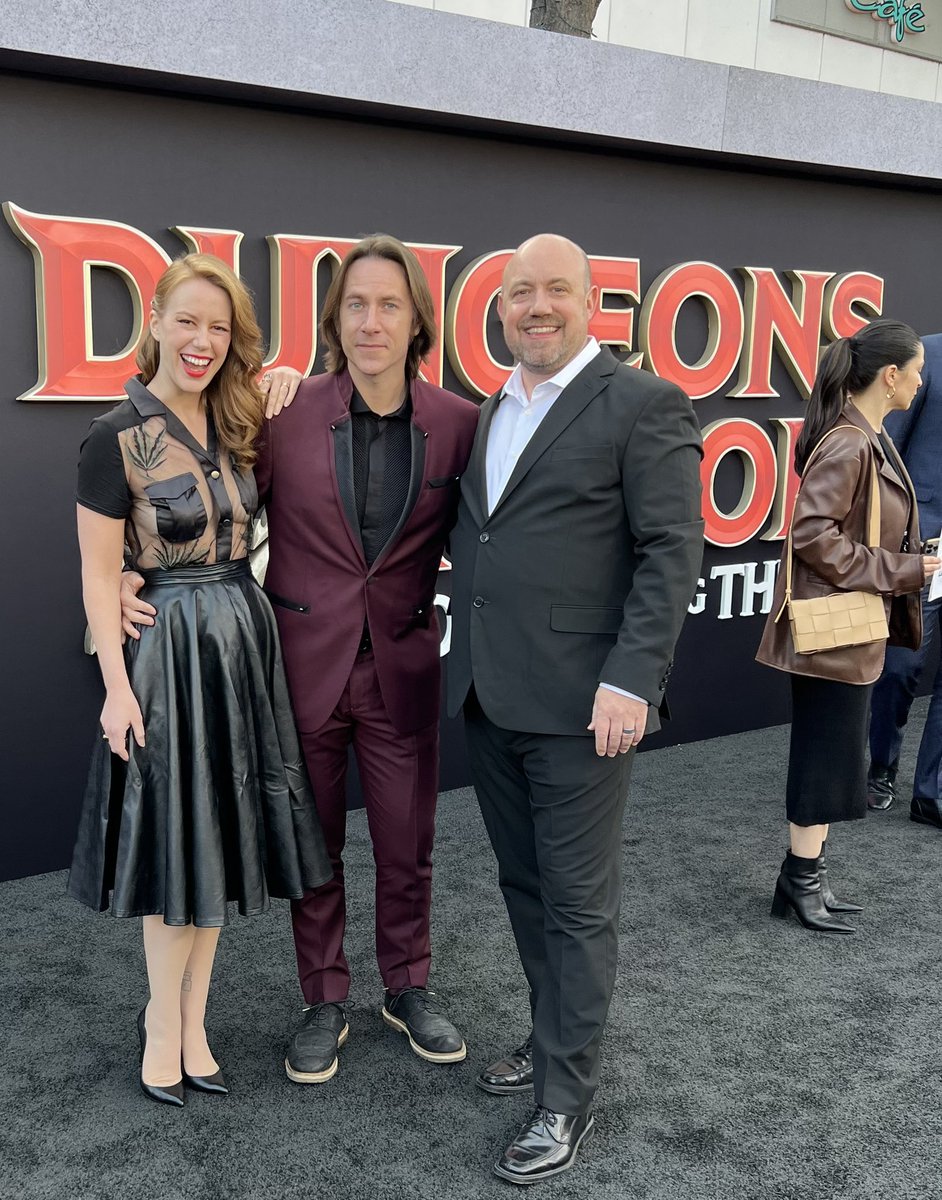 Remember that time when I got to see the #DnDMovie Honor Among Thieves premiere in Hollywood and ran into <a href="/matthewmercer/">Matthew Mercer</a> and <a href="/Marisha_Ray/">Marisha Ray</a>? What a long fun adventure this has been. I am so very lucky and so very excited for this weekend. #dnd #Wizardsemployee