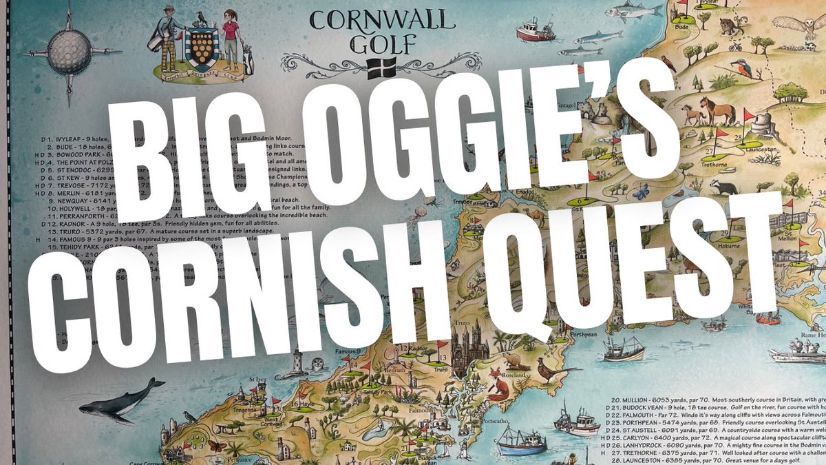 Please share this to any Cornish Golf course or any Devonshire Golf Course along the border… it’s time to plan BIG OGGIE'S CORNISH QUEST youtu.be/dRssYdG9I8I via <a href="/YouTube/">YouTube</a> please RT