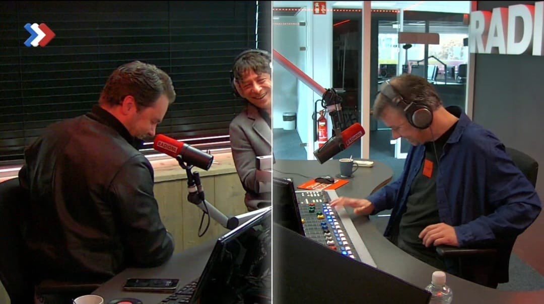 Dinsdagochtend hoog bezoek in de RADIONL studio, de mannen van de Hollandse Nieuwe waren op visite: <a href="/VinzzentNL/">Vinzzent</a> &amp; <a href="/HenkDissel/">Henk Dissel</a>.
“Proost!” is een grote hit aan het worden. De gebundelde muzikale krachten &amp; de jarenlange vriendschap vormen de basis voor dit succes! #muziek #radio