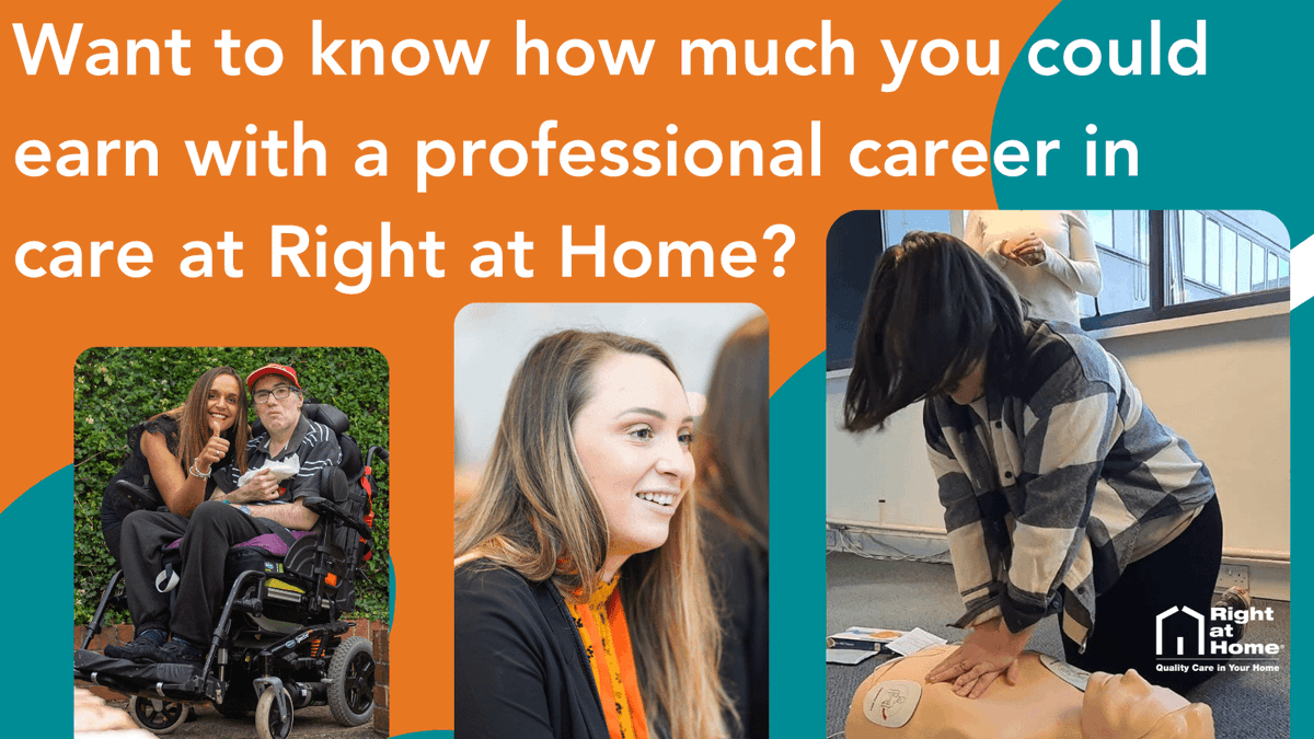 RAHMaidenhead's tweet photo. Use our salary calculator to find out what you could earn in your region - you may be surprised! 
Right at Home offers competitive rates of pay, because we value our teams and the amazing work they do every day ✨ 
https://t.co/H6LxaeqkVK https://t.co/gIETvBC9uT