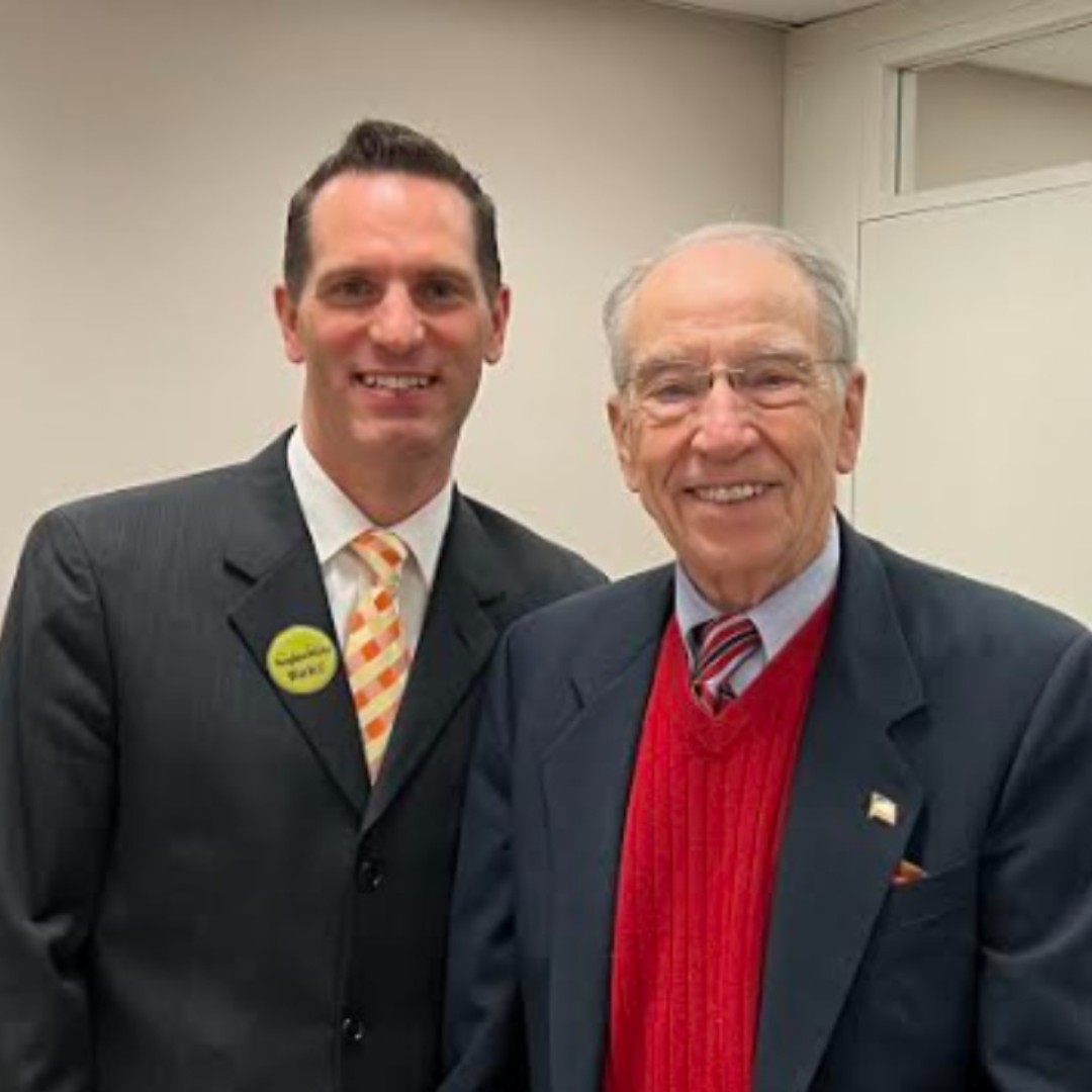 NFCDM's tweet photo. Our VP of Finance &amp; Administration, Mark Alberico, snapped this quick pic with @ChuckGrassley. Mark is in D.C. for the 2023 @neighborworks @NNA_US Executive Symposium! #NWsymposium NMLS# 8943 Equal Housing Lender https://t.co/lAyg47KYif
