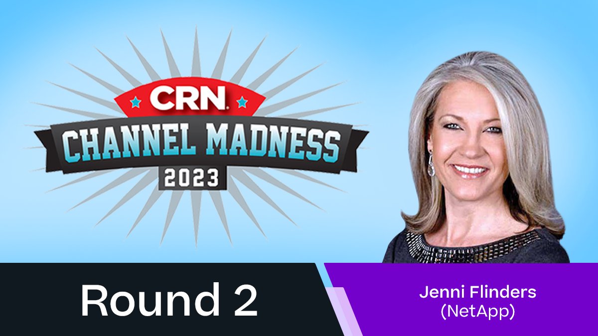 Cast your vote NOW to help @NetApp's Jenni Flinders take home the title 👉 #CRNChannelMadness ntap.com/3ZfNrCu #datadriven #netappusps #netappciv #netappcloud