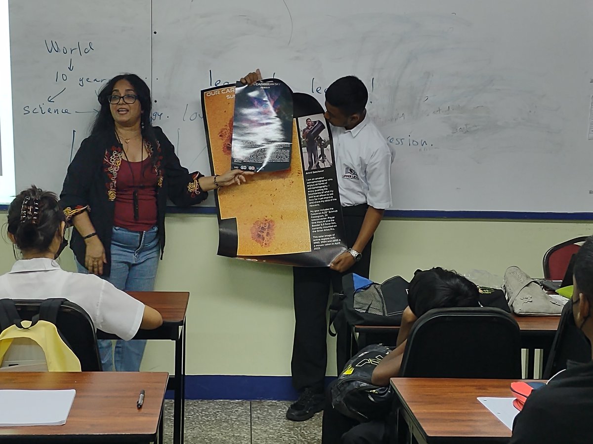 IAU_Outreach's tweet photo. The NOCs from Trinidad and Tobago and Barbados collaborated to create a 📕 and activities on the #Caribbean perspective of #astronomy. They aim to empower&inspire young learners to engage w/ astro.
How do your culture and place impact your relationship with astro?
#STEMIdentity https://t.co/gxgHMD3rAN