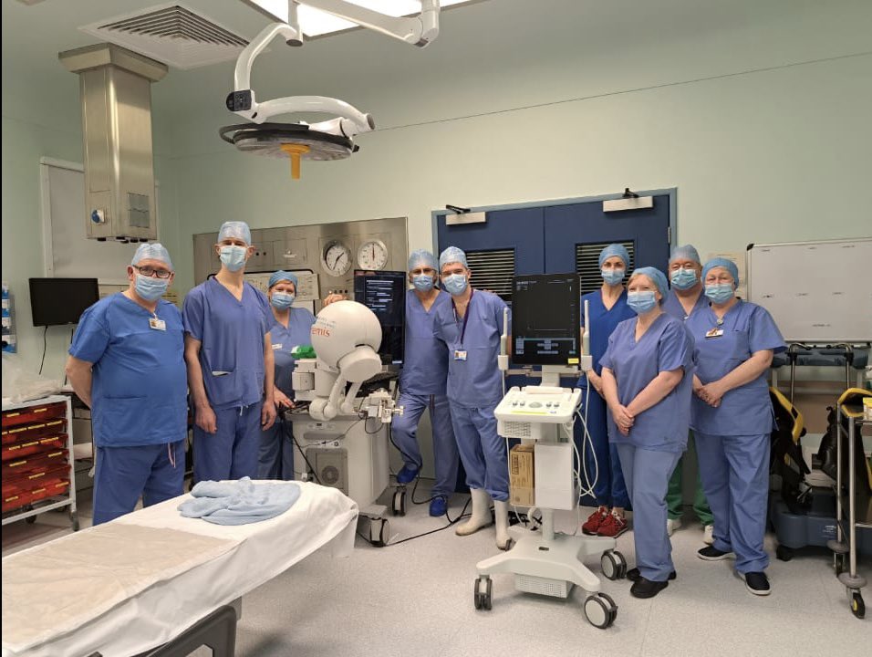 Good to get going with transperineal prostate biopsy in #nhsaa using the Artemis device. Support appreciated from team @EigenArtemis1. Great addition to our prostate cancer diagnostic pathways. @BAUSurology. Great team work as always ! @mcgarrity_laura