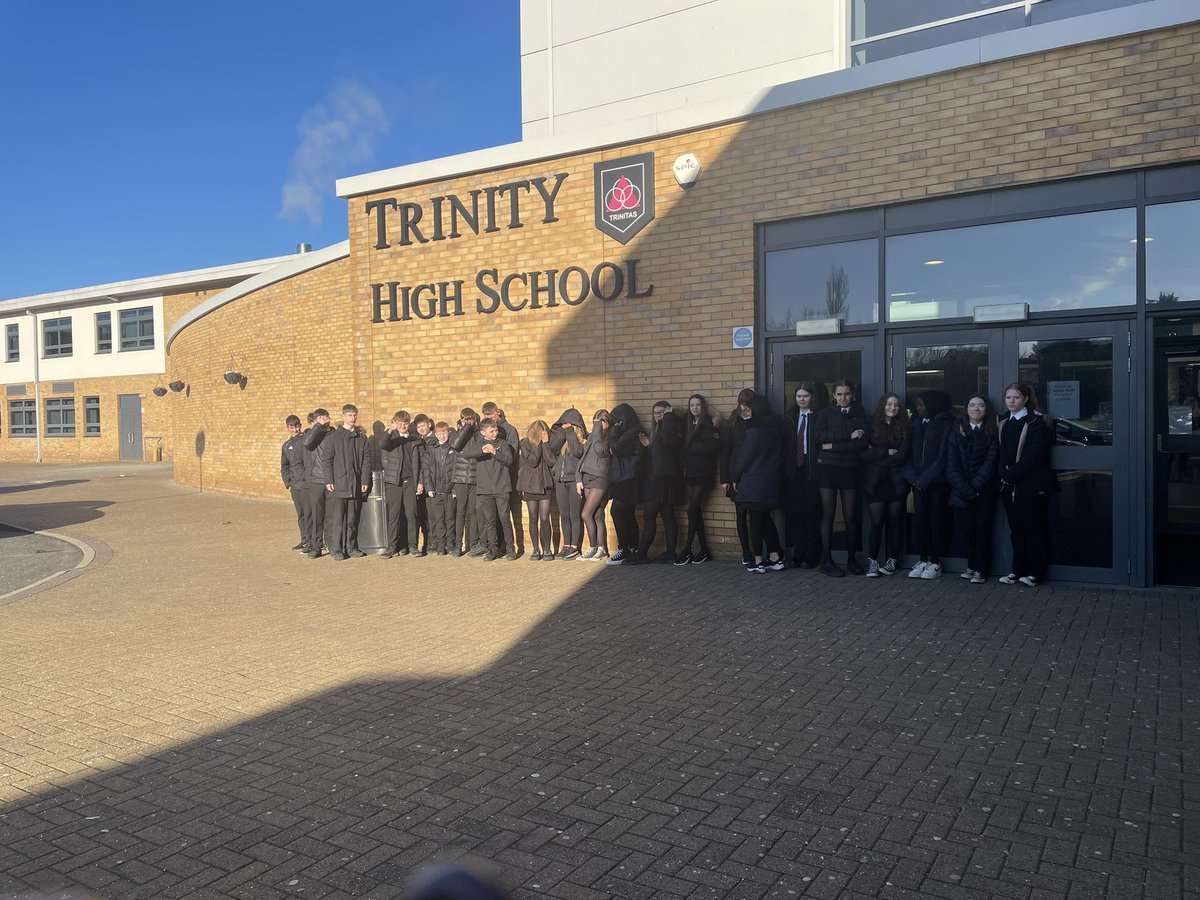 Class 2M2 and 2I2 taking part in their sponsored walk for our #Lent2023  appeal ! Great effort - please return all sponsor money this week if possible - Thank you #prayfastgive