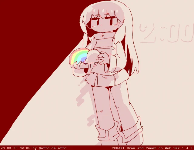 2時じゃん・・・?? #tegaki_dt 