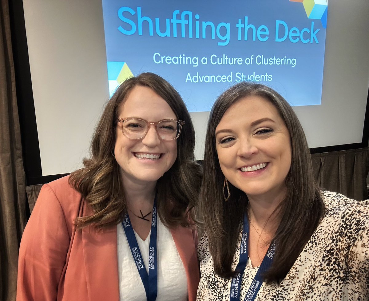 kcross34's tweet image. Katie and I are grateful for the experience of presenting at the #TAGT Leadership conference earlier this week in Fort Worth! We love sharing our wonderful @NISDMaCGT program with fellow GT leaders across the state! Best job ever!! #NISDMacGT