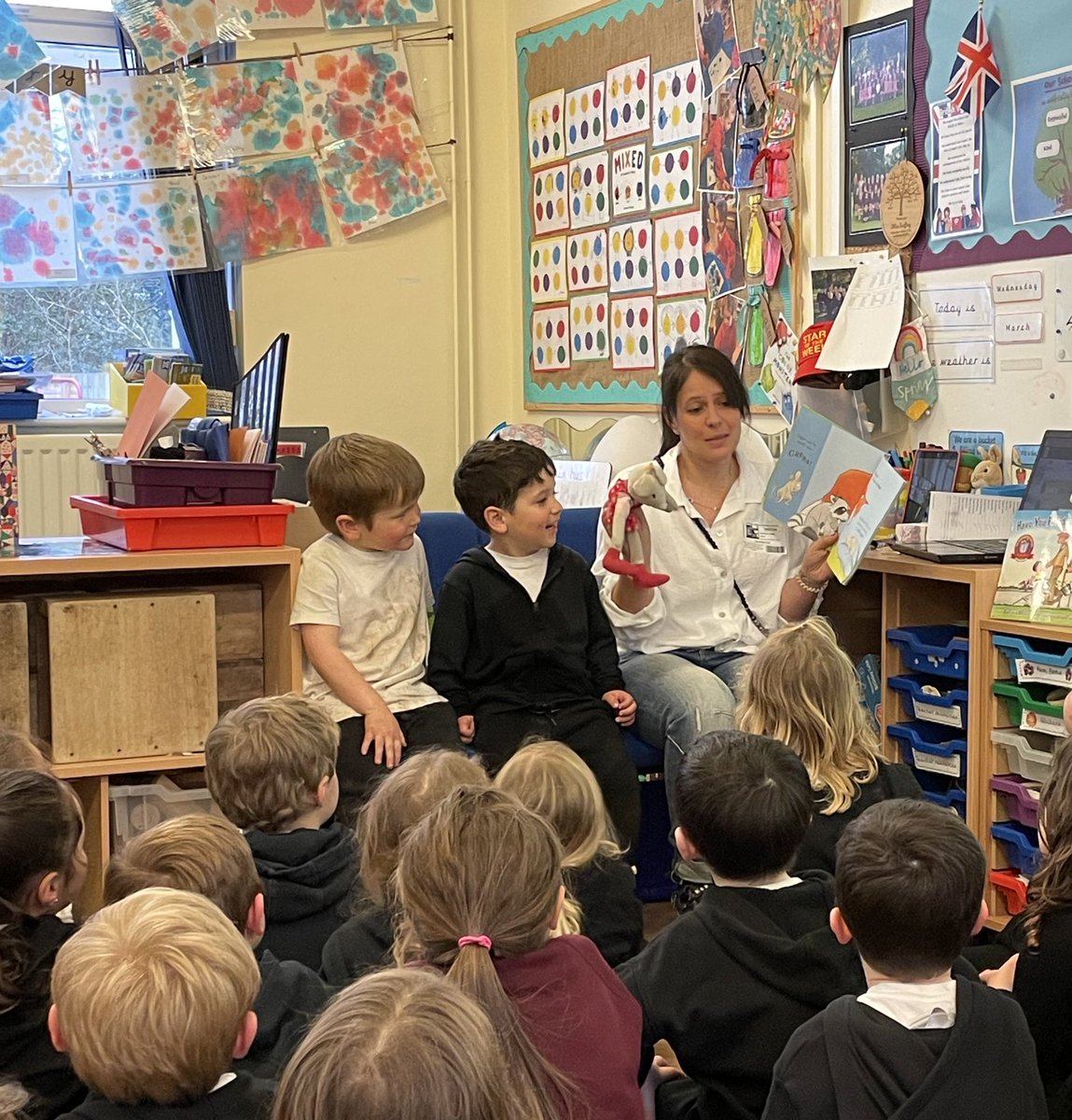 Rachel Turffrey (@rturffrey) on Twitter photo We enjoyed a funny story at the end of the day thanks to our secret reader <a href="/AbbotsPrimary/">AbbotsLangleyPrimary</a> come and book a time with us and join in <a href="/plumb_mrs/">MrsPlumb</a> <a href="/hertsearlyyears/">HfL Early Years</a> We enjoyed a funny story at the end of the day thanks to our secret reader <a href="/AbbotsPrimary/">AbbotsLangleyPrimary</a> come and book a time with us and join in <a href="/plumb_mrs/">MrsPlumb</a> <a href="/hertsearlyyears/">HfL Early Years</a>
